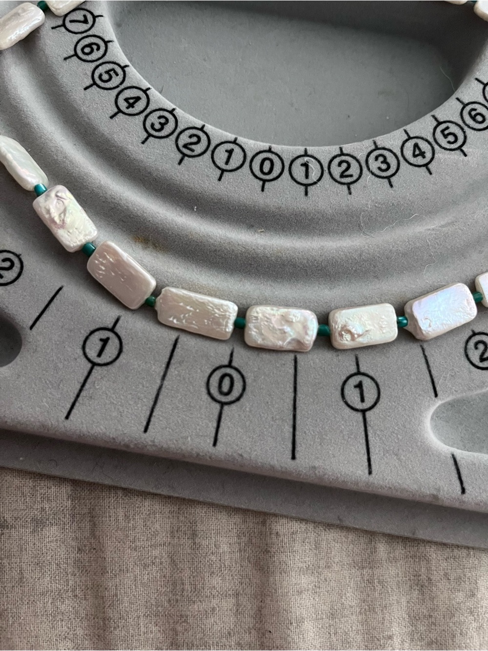 Classic White Freshwater Coin Pearl Necklace - Picture 3 of 4